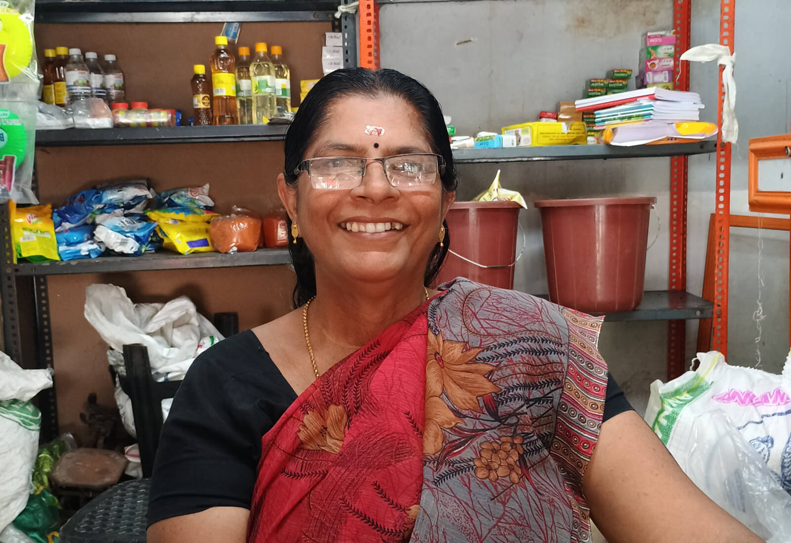 Picture of Kumari, the owner of RK Store